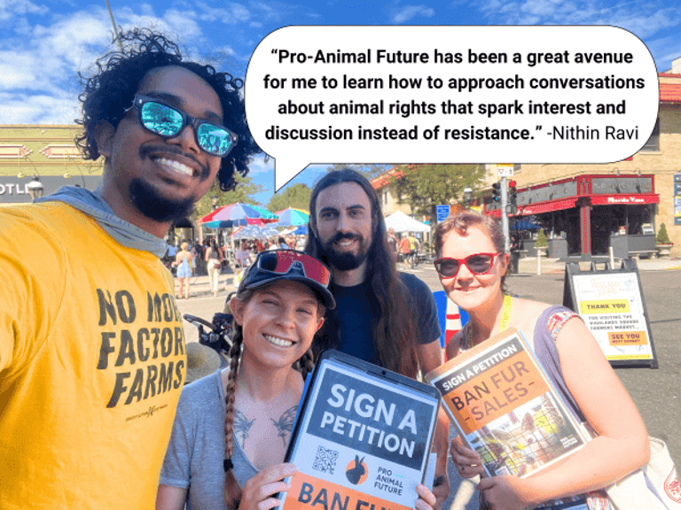 Pro-Animal Future volunteer testimonial